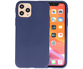 Premium Color Bescherming Telefoonhoesje - Backcover Hoesje - Achterkant Hoesje - Geschikt voor iPhone 11 Pro - Navy