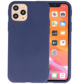 Premium Color Bescherming Telefoonhoesje iPhone 11 Pro - Navy