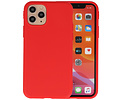 Premium Color Bescherming Telefoonhoesje - Backcover Hoesje - Achterkant Hoesje - Geschikt voor iPhone 11 Pro - Rood