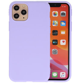 Premium Color Bescherming Telefoonhoesje iPhone 11 Pro - Paars