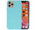 BAOHU Premium Color Bescherming Telefoonhoesje - Backcover Hoesje - Achterkant Hoesje - Geschikt voor iPhone 11 Pro - Turquoise
