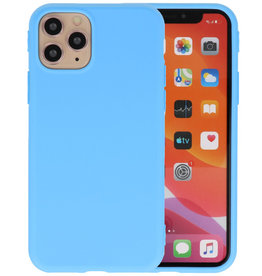 BAOHU Premium Color Bescherming Telefoonhoesje iPhone 11 Pro Max - Licht Blauw