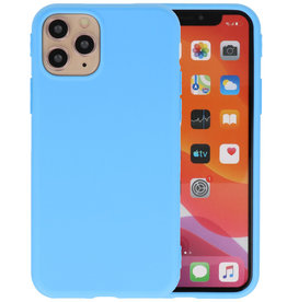 Premium Color Bescherming Telefoonhoesje iPhone 11 Pro Max - Licht Blauw