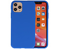 BAOHU Premium Color Bescherming Telefoonhoesje - Backcover Hoesje - Achterkant Hoesje - Geschikt voor iPhone 11 Pro Max - Blauw