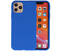 Premium Color Bescherming Telefoonhoesje - Backcover Hoesje - Achterkant Hoesje - Geschikt voor iPhone 11 Pro Max - Blauw