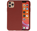 BAOHU Premium Color Bescherming Telefoonhoesje - Backcover Hoesje - Achterkant Hoesje - Geschikt voor iPhone 11 Pro Max - Bruin