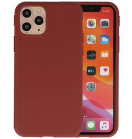 BAOHU Premium Color Bescherming Telefoonhoesje iPhone 11 Pro Max - Bruin
