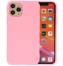 Premium Color Bescherming Telefoonhoesje iPhone 11 Pro Max - Roze