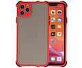 Schokbestendig Kleurcombinatie Hard Case - Telefoonhoesje - Backcover Hoesje - Achterkant Hoesje - Geschikt voor iPhone 11 Pro - Rood