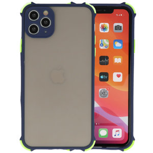 Schokbestendig Kleurcombinatie Hard Case - Telefoonhoesje - Backcover Hoesje - Achterkant Hoesje - Geschikt voor iPhone 11 Pro Max - Blauw