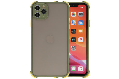 BAOHU Schokbestendig Kleurcombinatie Hard Case - Telefoonhoesje - Backcover Hoesje - Achterkant Hoesje - Geschikt voor iPhone 11 Pro Max - Groen