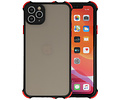 Schokbestendig Kleurcombinatie Hard Case - Telefoonhoesje - Backcover Hoesje - Achterkant Hoesje - Geschikt voor iPhone 11 Pro - Zwart