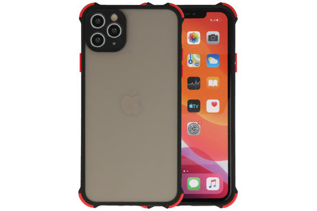 Schokbestendig Kleurcombinatie Hard Case - Telefoonhoesje - Backcover Hoesje - Achterkant Hoesje - Geschikt voor iPhone 11 Pro - Zwart