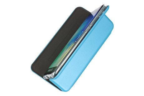 Slim Folio Case - Book Case Telefoonhoesje - Folio Flip Hoesje - Geschikt voor Samsung Galaxy A21 - Blauw