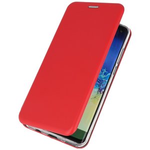 Slim Folio Case - Book Case Telefoonhoesje - Folio Flip Hoesje - Geschikt voor Samsung Galaxy A21 - Rood