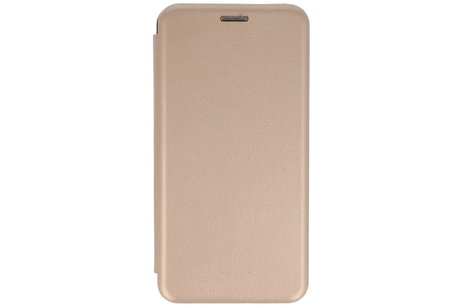 Slim Folio Case - Book Case Telefoonhoesje - Folio Flip Hoesje - Geschikt voor Samsung Galaxy A41 - Goud