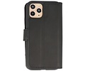 BAOHU Handmade Leer Telefoonhoesje - Wallet Case - Portemonnee Hoesje voor iPhone 11 Pro - Zwart