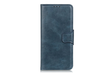 Zakelijke Book Case Telefoonhoesje voor Samsung Galaxy A41 - Blauw