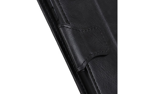 Zakelijke Book Case Telefoonhoesje Geschikt voor de Samsung Galaxy A71 - Portemonnee Hoesje - Pasjeshouder Wallet Case - Zwart