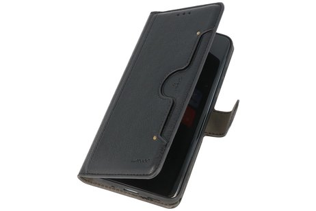 KAIYUE - Luxe Portemonnee Hoesje - Pasjeshouder Telefoonhoesje - Wallet Case - Geschikt voor Samsung Galaxy S10 Lite - Zwart