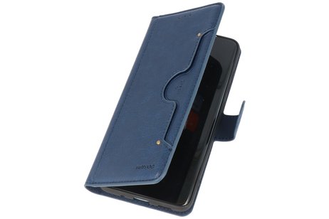 KAIYUE - Luxe Portemonnee Hoesje - Pasjeshouder Telefoonhoesje - Wallet Case - Geschikt voor Samsung Galaxy S10 Lite - Navy