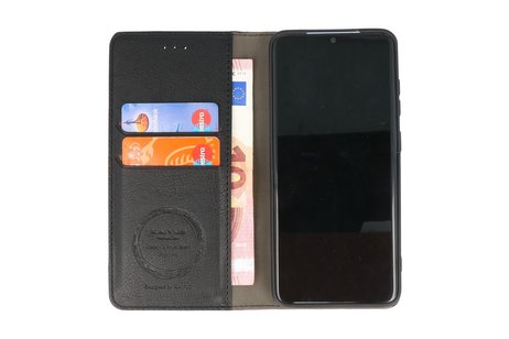 KAIYUE - Luxe Portemonnee Hoesje - Pasjeshouder Telefoonhoesje - Wallet Case - Geschikt voor Samsung Galaxy S10 Lite - Zwart