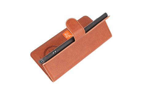 BAOHU KAIYUE - Luxe Portemonnee Hoesje - Pasjeshouder Telefoonhoesje - Wallet Case - Geschikt voor Samsung Galaxy S10 Lite - Bruin