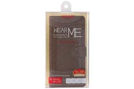 BAOHU KAIYUE - Luxe Portemonnee Hoesje - Pasjeshouder Telefoonhoesje - Wallet Case - Geschikt voor Samsung Galaxy Note 10 Lite - Grijs