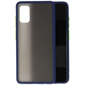 BAOHU Hoesje Geschikt voor de Samsung Galaxy A41 - Hard Case Backcover Telefoonhoesje - Blauw