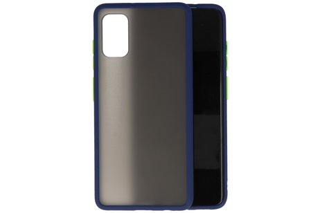 BAOHU Hoesje Geschikt voor de Samsung Galaxy A41 - Hard Case Backcover Telefoonhoesje - Blauw