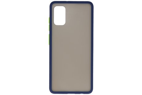 BAOHU Hoesje Geschikt voor de Samsung Galaxy A41 - Hard Case Backcover Telefoonhoesje - Blauw