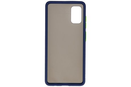 BAOHU Hoesje Geschikt voor de Samsung Galaxy A41 - Hard Case Backcover Telefoonhoesje - Blauw