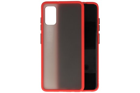 BAOHU Hoesje Geschikt voor de Samsung Galaxy A41 - Hard Case Backcover Telefoonhoesje - Rood