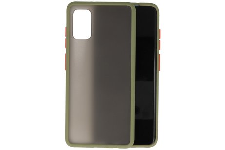 BAOHU Hoesje Geschikt voor de Samsung Galaxy A41 - Hard Case Backcover Telefoonhoesje - Groen