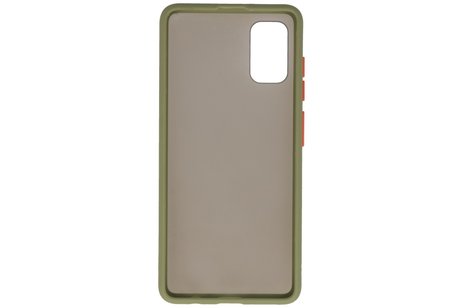 BAOHU Hoesje Geschikt voor de Samsung Galaxy A41 - Hard Case Backcover Telefoonhoesje - Groen