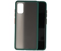 BAOHU Hoesje Geschikt voor de Samsung Galaxy A41 - Hard Case Backcover Telefoonhoesje - Donker Groen