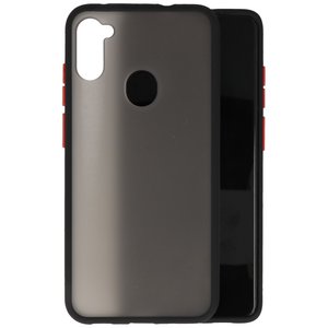 BAOHU Hoesje Geschikt voor de Samsung Galaxy A11 - Hard Case Backcover Telefoonhoesje - Zwart