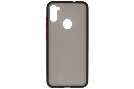 BAOHU Hoesje Geschikt voor de Samsung Galaxy A11 - Hard Case Backcover Telefoonhoesje - Zwart