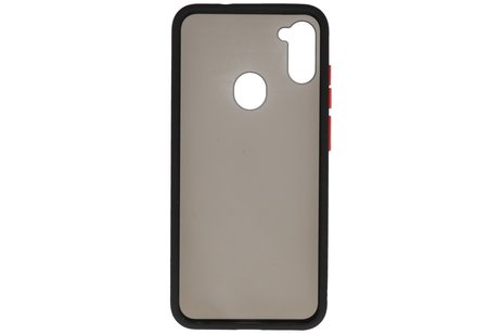 Samsung Galaxy A11 Hoesje Hard Case Backcover Telefoonhoesje Zwart