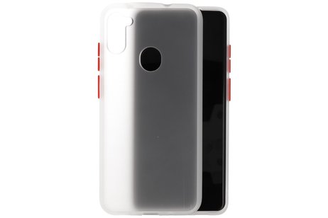BAOHU Hoesje Geschikt voor de Samsung Galaxy A11 - Hard Case Backcover Telefoonhoesje - Transparant