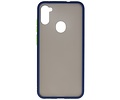 BAOHU Hoesje Geschikt voor de Samsung Galaxy A11 - Hard Case Backcover Telefoonhoesje - Blauw
