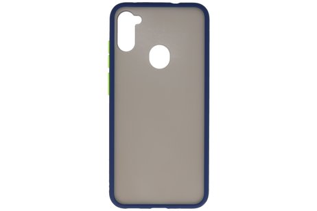BAOHU Hoesje Geschikt voor de Samsung Galaxy A11 - Hard Case Backcover Telefoonhoesje - Blauw