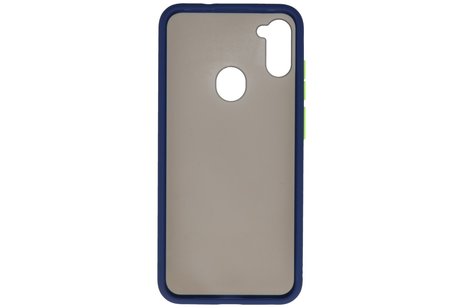 BAOHU Hoesje Geschikt voor de Samsung Galaxy A11 - Hard Case Backcover Telefoonhoesje - Blauw