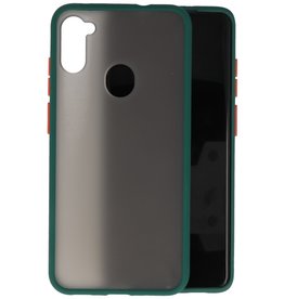 BAOHU Samsung Galaxy A11 Hoesje Hard Case Backcover Telefoonhoesje Donker Groen