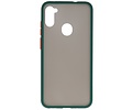 BAOHU Hoesje Geschikt voor de Samsung Galaxy A11 - Hard Case Backcover Telefoonhoesje - Donker Groen