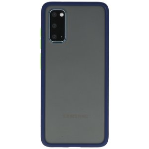 BAOHU Hoesje Geschikt voor de Samsung Galaxy S20 - Hard Case Backcover Telefoonhoesje - Blauw