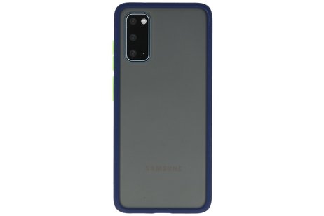 BAOHU Hoesje Geschikt voor de Samsung Galaxy S20 - Hard Case Backcover Telefoonhoesje - Blauw