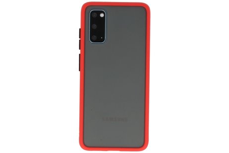 Samsung Galaxy S20 Hoesje Hard Case Backcover Telefoonhoesje Rood