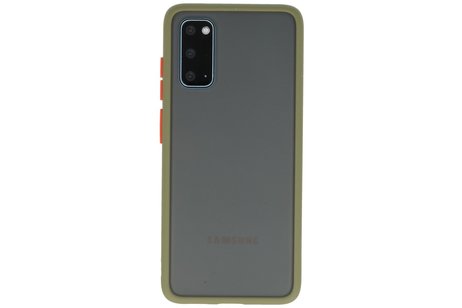 BAOHU Hoesje Geschikt voor de Samsung Galaxy S20 - Hard Case Backcover Telefoonhoesje - Groen