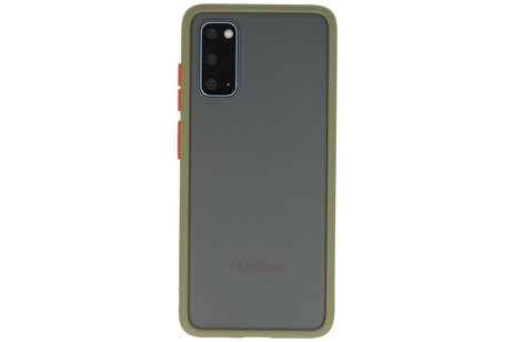 Samsung Galaxy S20 Hoesje Hard Case Backcover Telefoonhoesje Groen